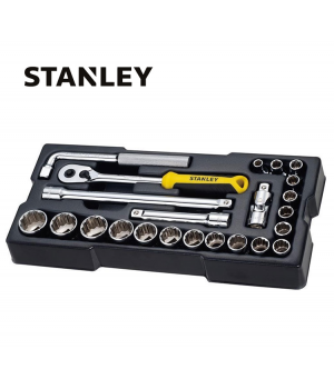 ĐẦU TUÝP BỘ 23PC 1/2 INCH 12 PT MET STANLEY 74726-8C