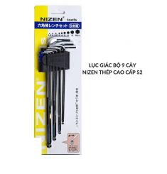 BỘ CHÌA LỤC GIÁC NIZEN BẰNG THÉP CAO CẤP S2 - 9 CÁI